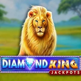 Diamond King Jackpots casino game by SpinPlay Games – featured logo at RivO Casino