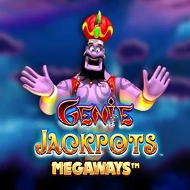 Logo of Genie Jackpots Megaways from Blueprint Gaming at RivO Casino