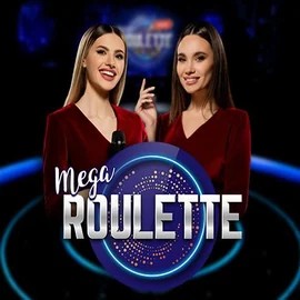 Mega Roulette slot icon by Pragmatic Play, available at RivO Casino