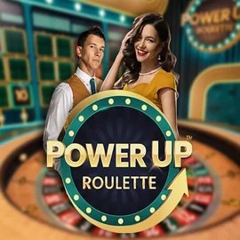 PowerUP Roulette logo by Pragmatic Play at RivO Casino