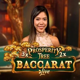 Official Live Casino logo: Prosperity Tree Baccarat by Evolution at RivO Casino