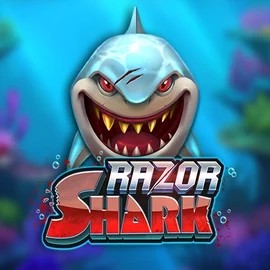 Razor Shark slot logo by Push Gaming at RivO CasinoRazor Shark