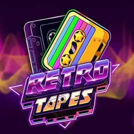 Logo of Retro Tapes from Push Gaming at RivO Casino
