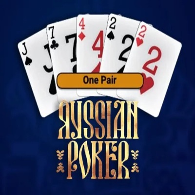 Russian Poker slot logo by OneTouch Games at RivO CasinoRussian Poker